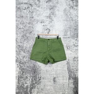 Madewell The Perfect Vintage Fatigue Short In Green Size 27